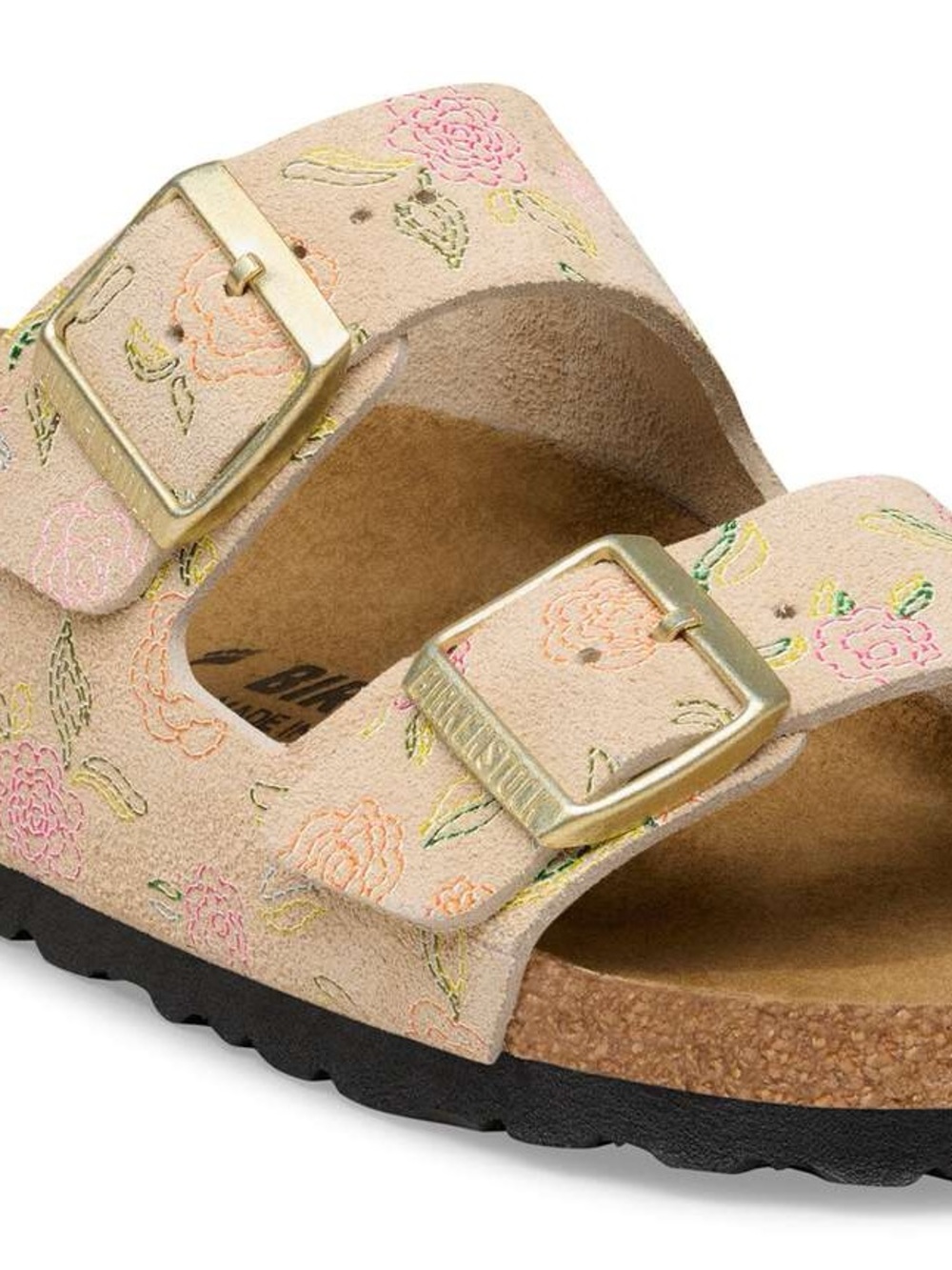 BIRKENSTOCK ARIZONA SUEDE LEATHER FLOWER PRINT NEW SIZE 40 EU - Picture 2 of 6